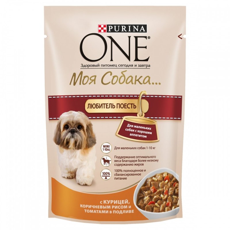 Корм влажный Purina one Mini 100г для собак