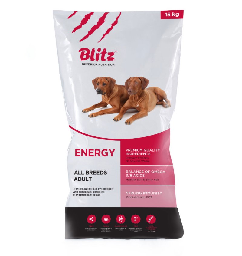 Корм для собак Blitz Adult Dog Energy Dry