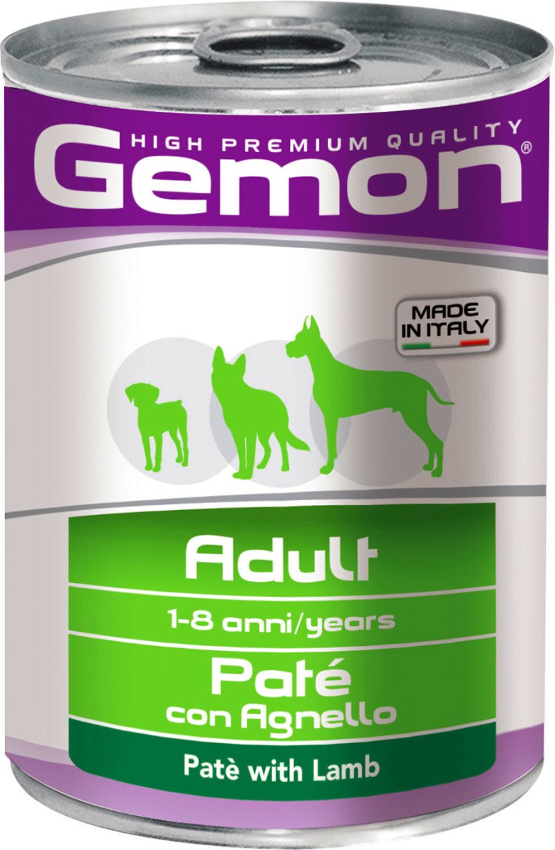 Корм для собак Gemon (0.4 кг) 24 шт. Паштет с ягненком для собак
