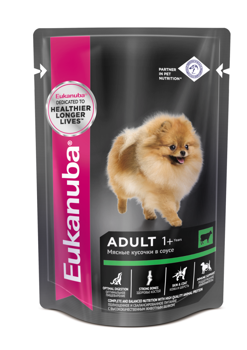 Eukanuba Adult all Breed Beef корм для собак говядина в соусе 100 гр