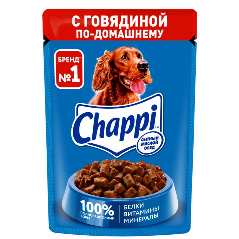 Корм для собак Chappi мясное изобилие 85г