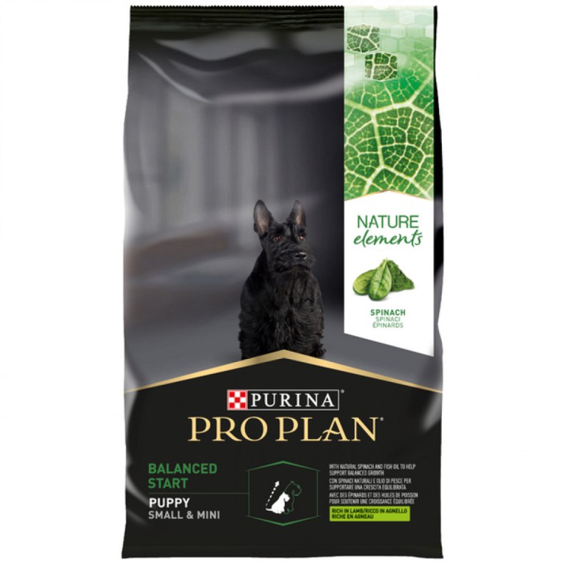 Сухой корм Pro Plan nature elements для щенков мелких пород с ягненком (700г)