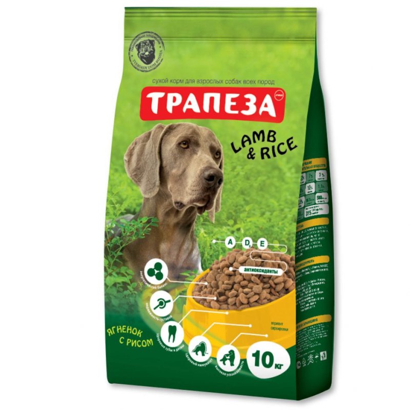 Трапеза Оптималь сух. Корм д-собак 10кг