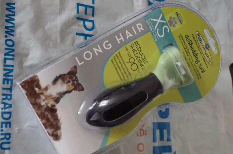 FURMINATOR для собак мелких длинношерстных пород long hair small Dog 4 см