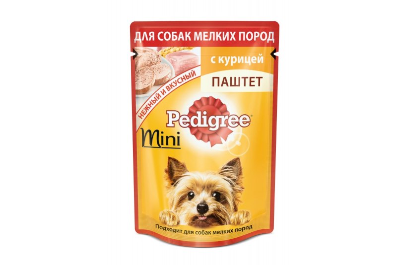 Корм для собак pedigree мини с говядиной 85 г