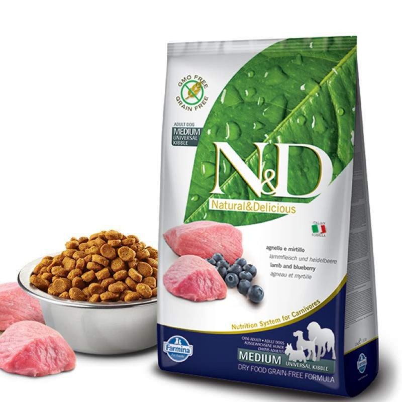 Фармина n&d Dog gf ягненок с черникой Adult Mini 2,5кг