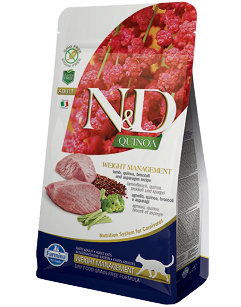 Farmina n&d Quinoa для собак, ягненок с киноа для контроля веса, Weight Management Lamb