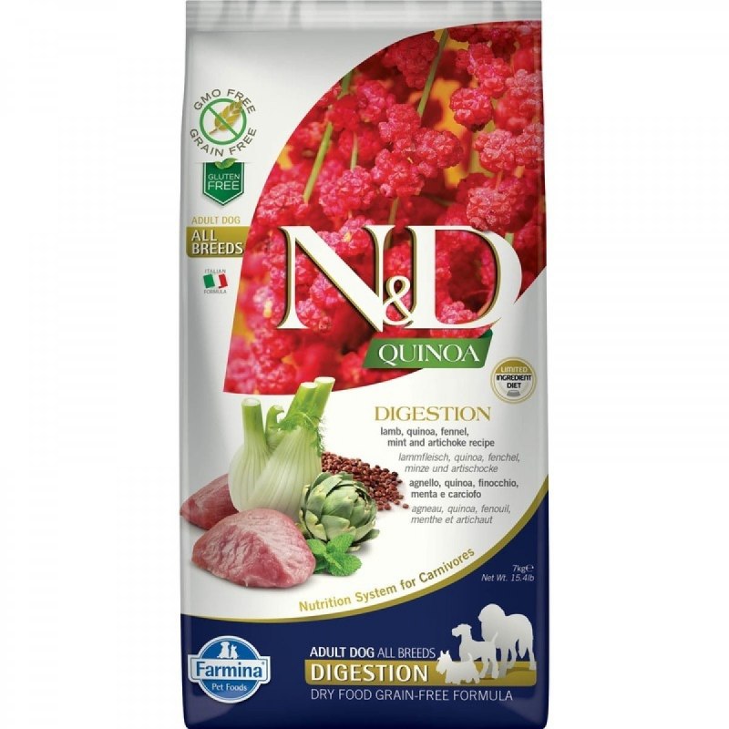 Farmina n&d Quinoa для собак, ягненок с киноа для контроля веса, Weight Management Lamb