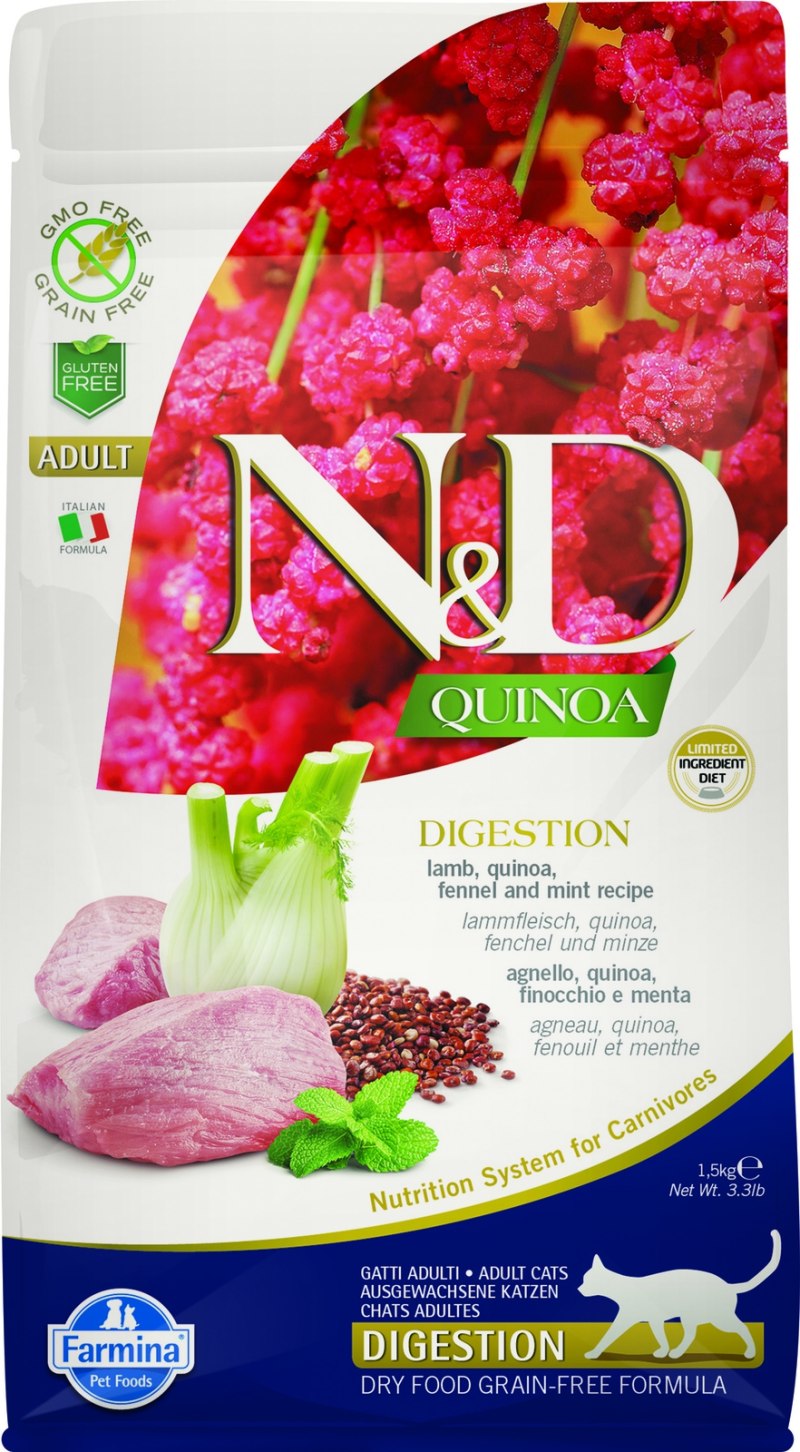 Farmina n&d Quinoa для собак, ягненок с киноа для контроля веса, Weight Management Lamb
