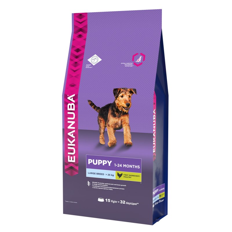 Корм для щенков Eukanuba для крупных пород