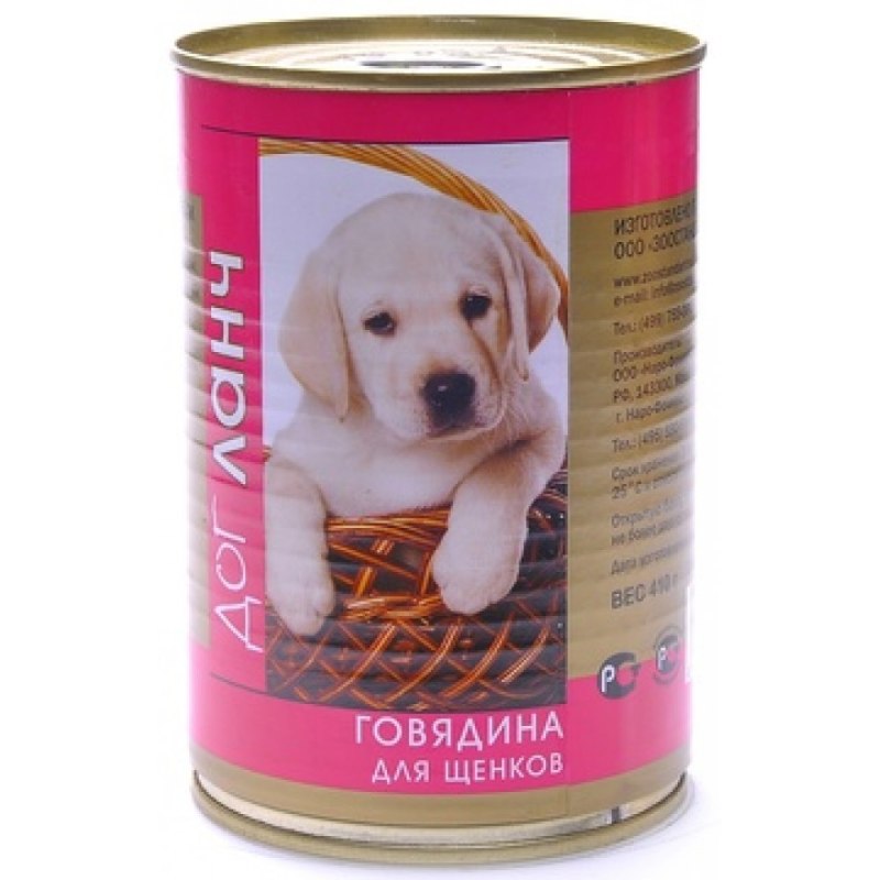 Дог ланч консервы д/собак мясное ассорти в желе 410гр*12