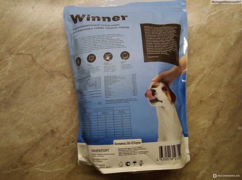 Winner корм для собак Мираторг