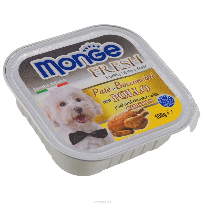 Влажный корм для собак Monge (Монж) Fresh, говядина, 100 гр