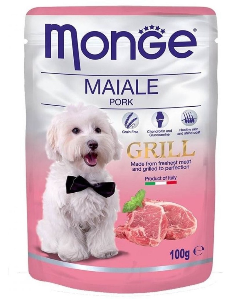 Monge Dog Grill Pouch паучи для собак лосось