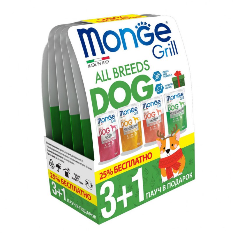 Monge Dog Fresh консервы для собак с уткой: 100 гр