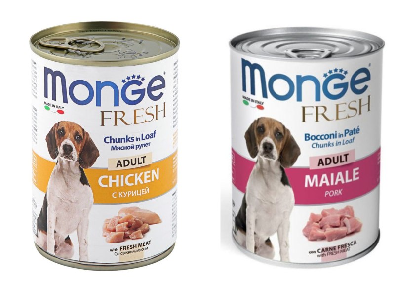 Monge Dog Fresh chunks loat консервы для собак