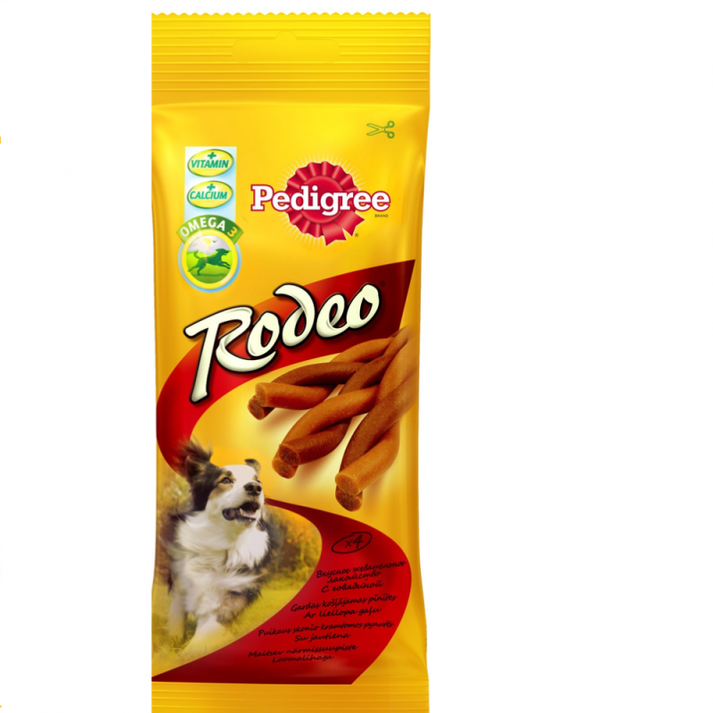 Лакомство для собак pedigree Rodeo мясные косички