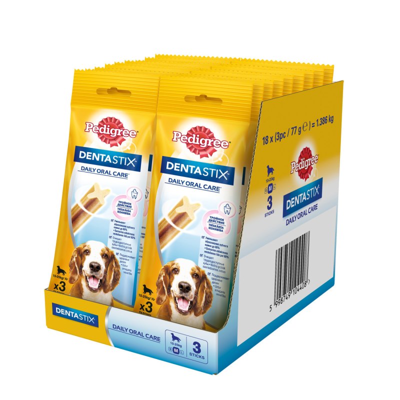Pedigree лакомство для собак средних пород, Dentastix