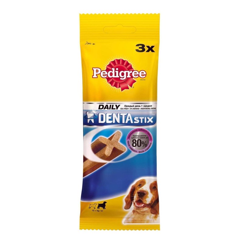 Лакомство pedigree Denta Stix для собак 77г