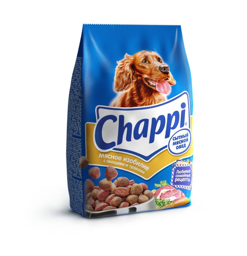 Корм для собак Chappi мясное изобилие 600г