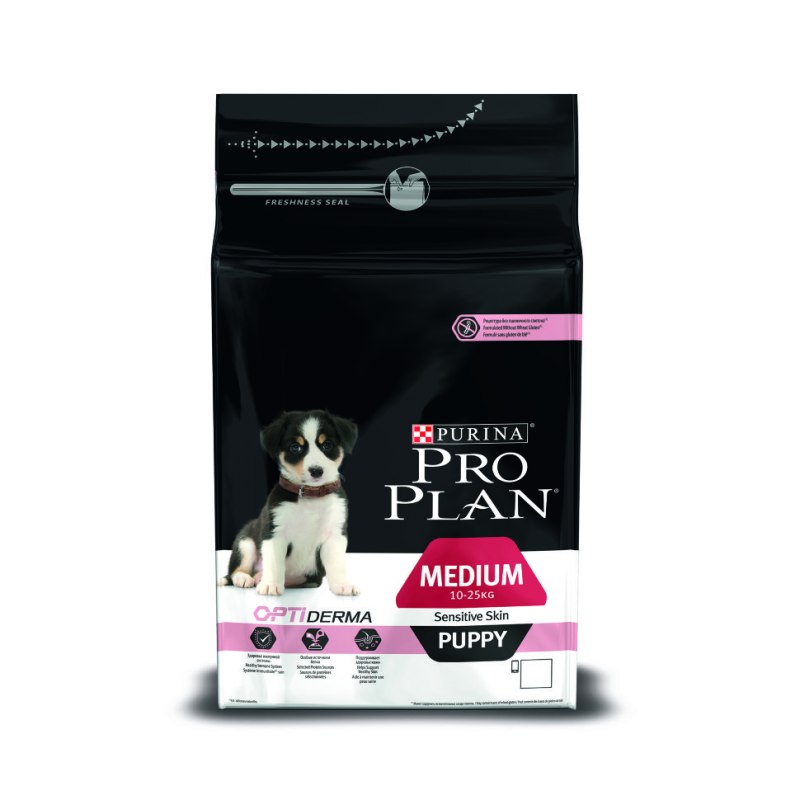 Pro Plan для щенков Medium Puppy sensitive Skin