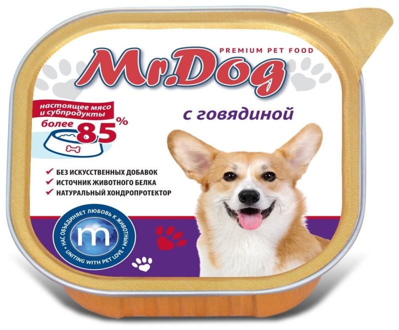 Mr Dog корм для собак консервы