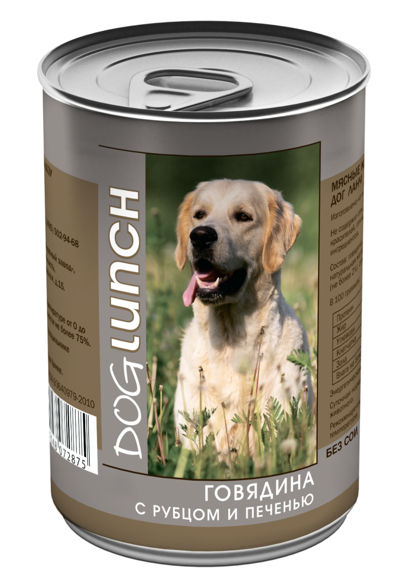 Dog lunch (дог ланч) консервы для собак мясное ассорти в желе (0,75 кг)