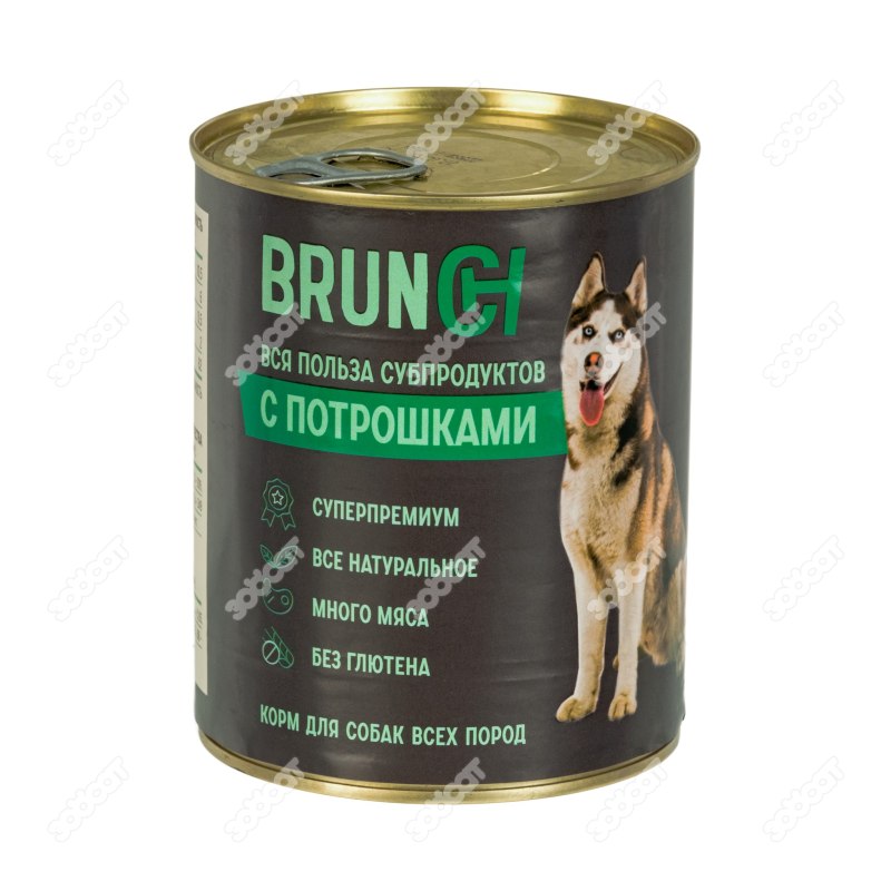 Четвероногий Гурман "Brunch" с потрошками для собак 240 г.