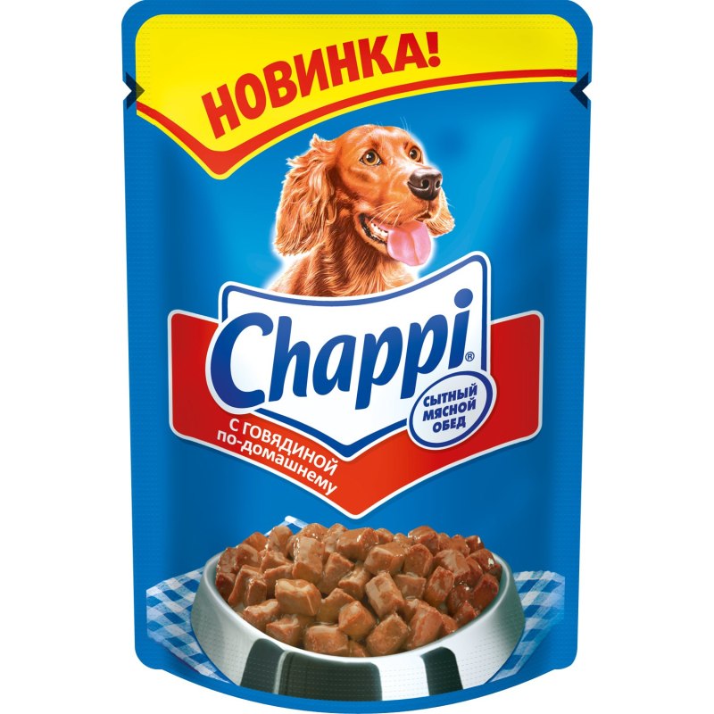 Корм для собак Chappi мясное изобилие 100г