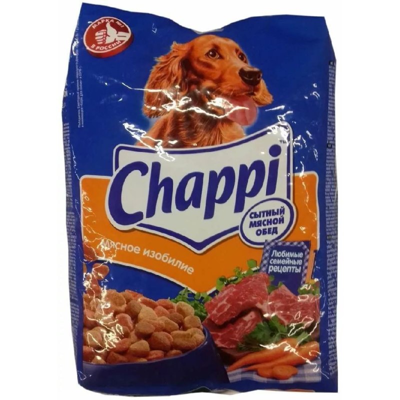 Корм для собак Chappi мясное изобилие 600г