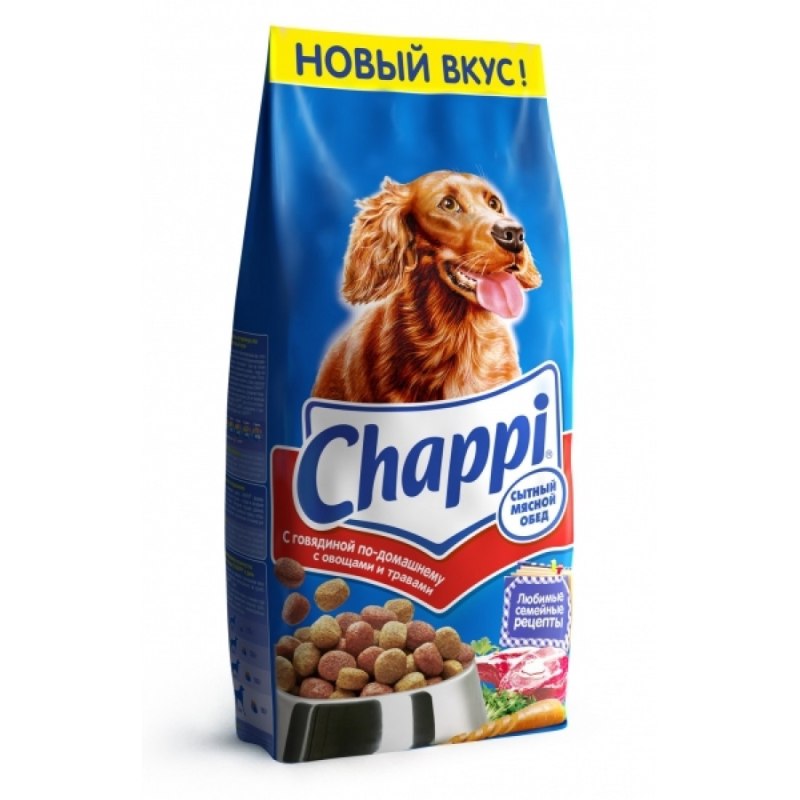 Корм для собак Chappi мясное изобилие 600г