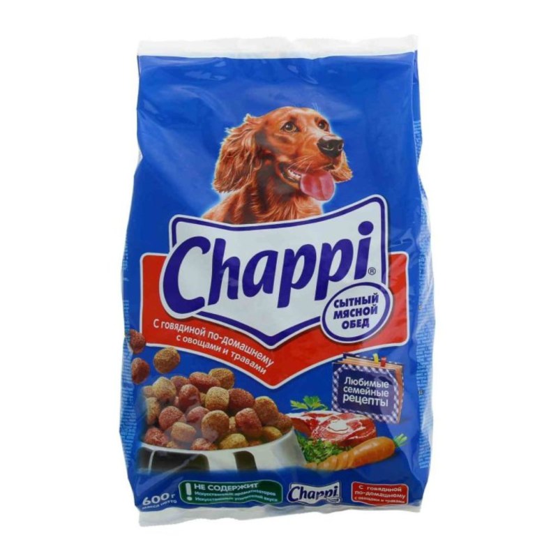 Корм для собак Chappi мясное изобилие 600г