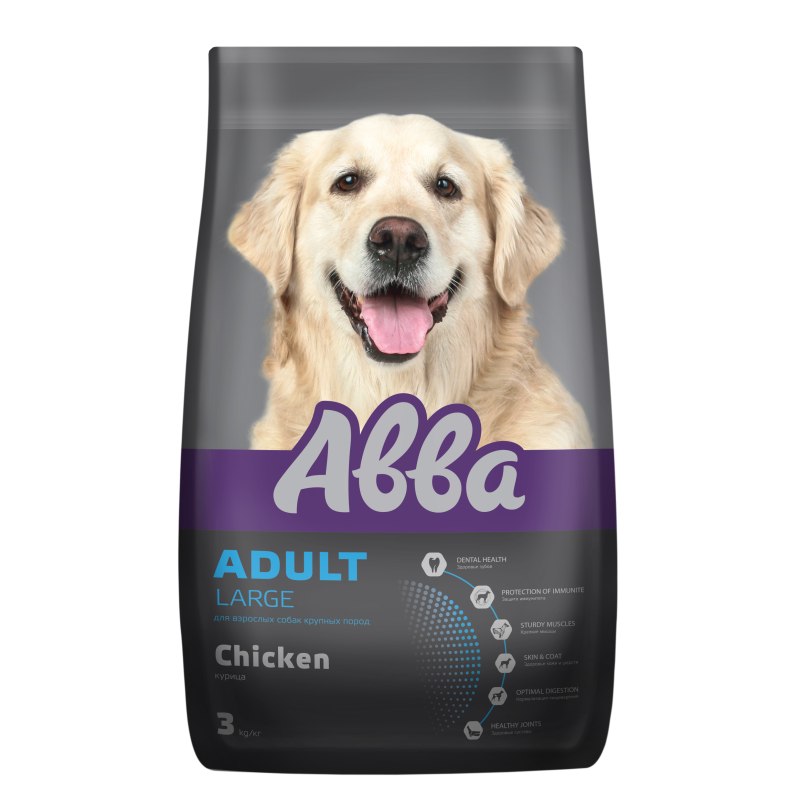 Корм для собак Авва (12 кг) Premium large Adult Chicken