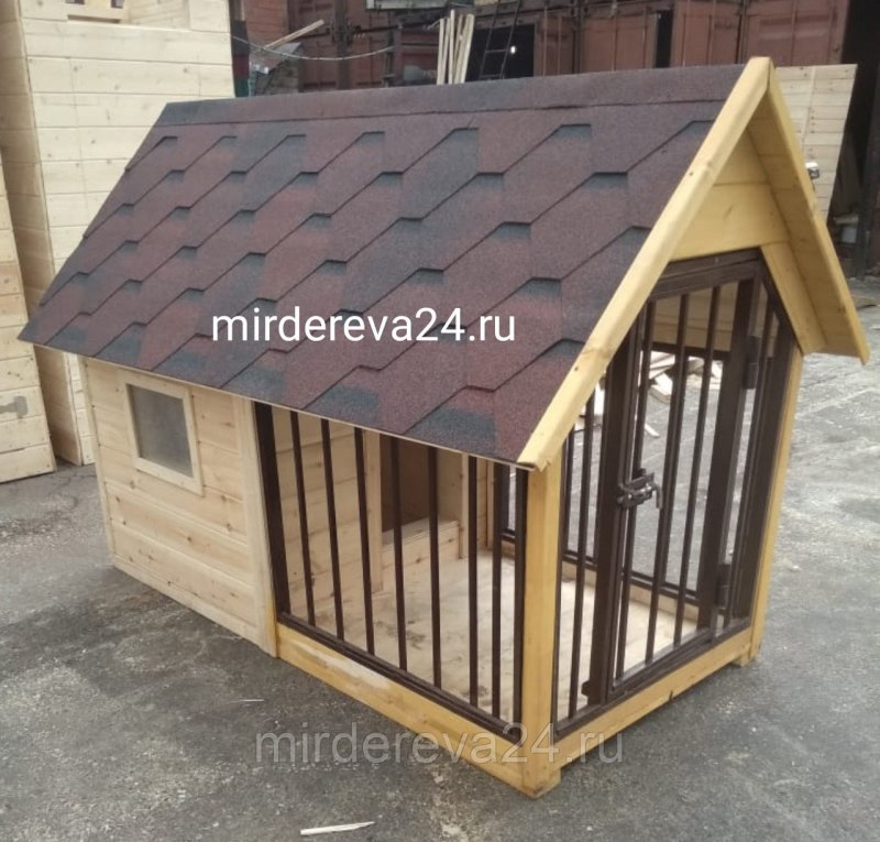 Собачья будка с верандой