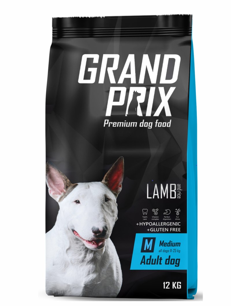 Корм для собак Grand prix (12 кг) Medium Adult ягненок