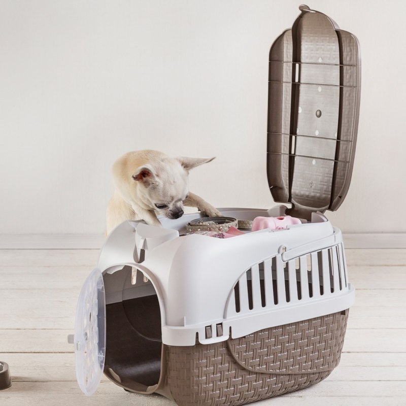 Bama Pet переноска Kennel Tour Maxi 59х38х37h см до 12 кг, синяя