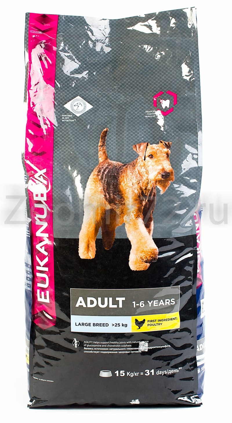 Корм для щенков Eukanuba курица 15 кг