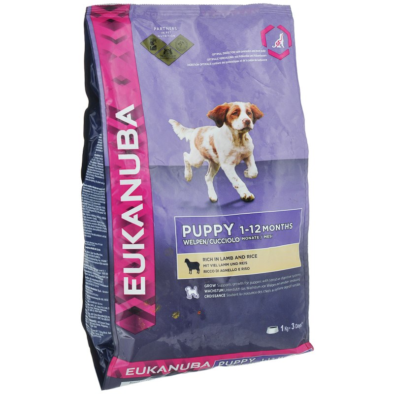 Eukanuba Puppy Lamb & Rice для щенков с ягненком и рисом - 12 кг