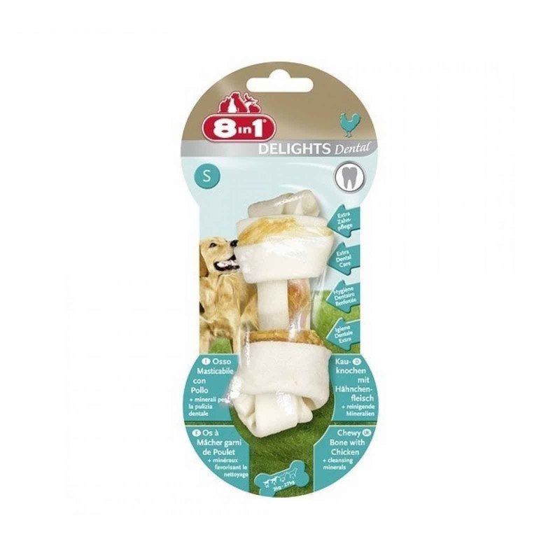 8in1 Dental Delights XS косточки с куриным мясом для мелких собак с минералами