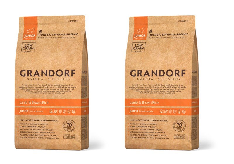 Сухой корм Grandorf Kitten Lamb & Brown Rice гипоаллергенный 2 кг