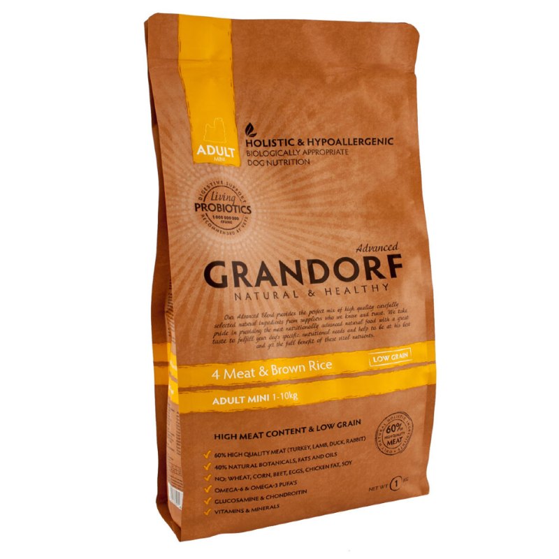 Grandorf 4 meat Brown Rice 12 кг
