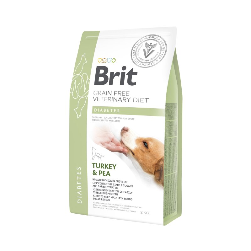 Корм для собак Brit Veterinary Diet при избыточном весе, ягненок с горошком 12 кг