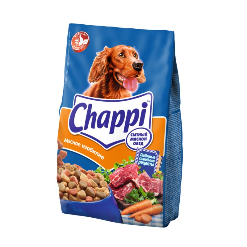 Корм для собак Chappi мясное изобилие 600г