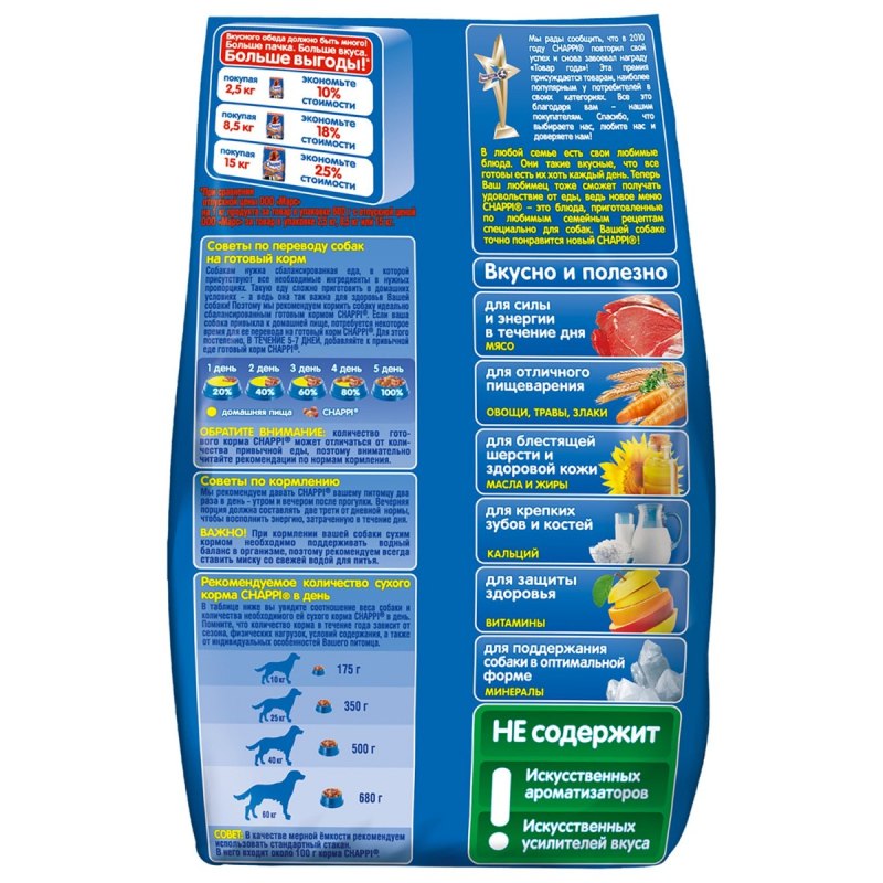 Chappi корм для собак 600 г
