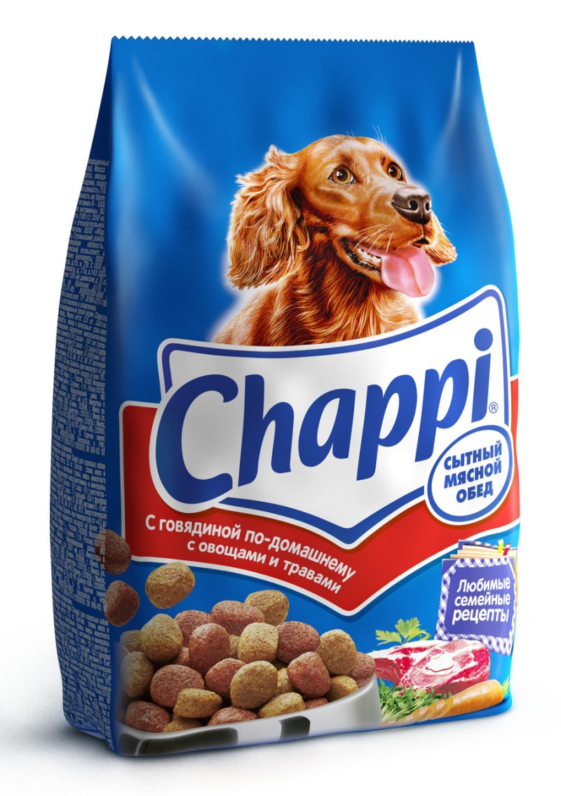Корм для собак Chappi мясное изобилие 600г