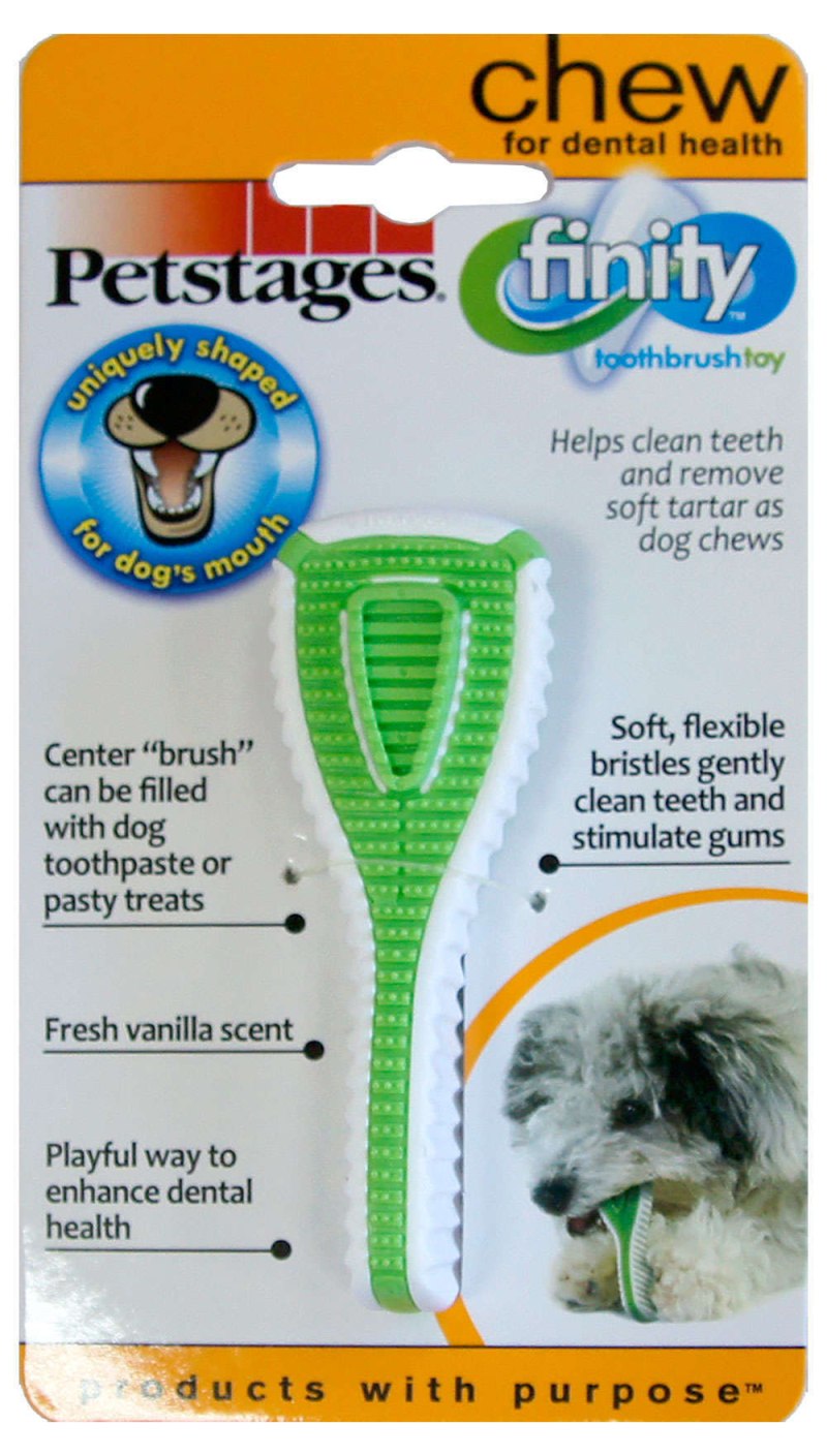 PETSTAGES игрушка для собак Finity Dental Chew зубная щетка 15 см средняя