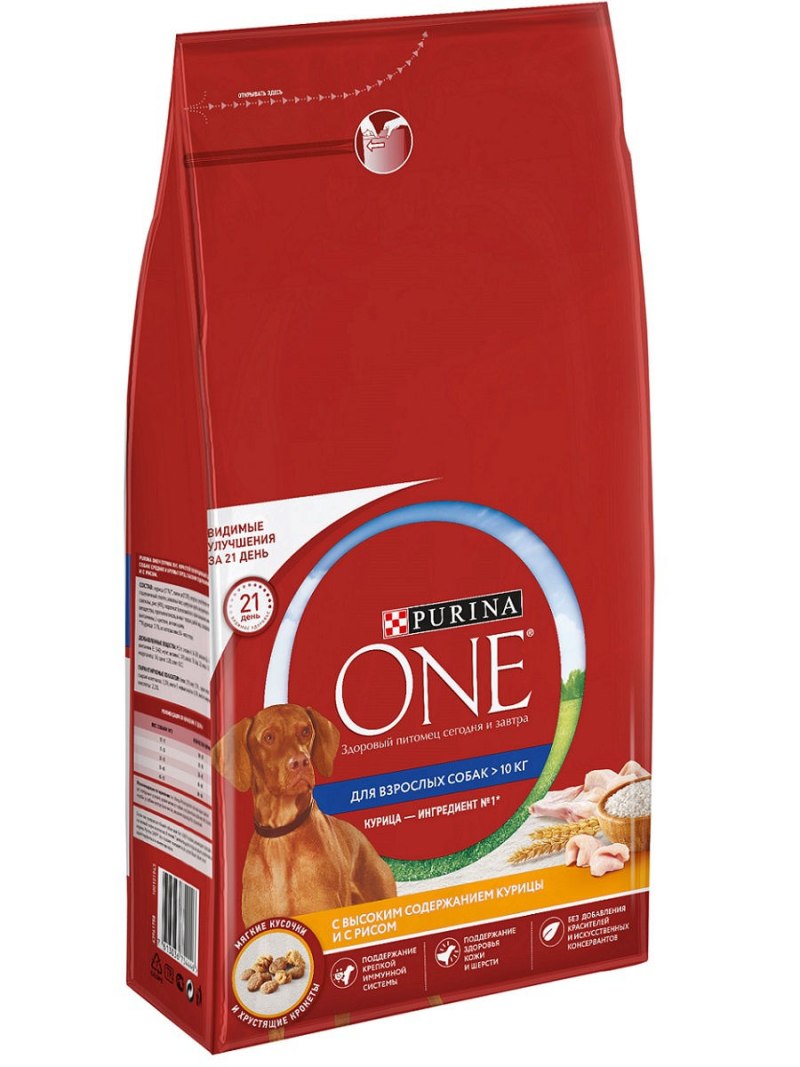 Purina one для собак говядина рис 7 кг