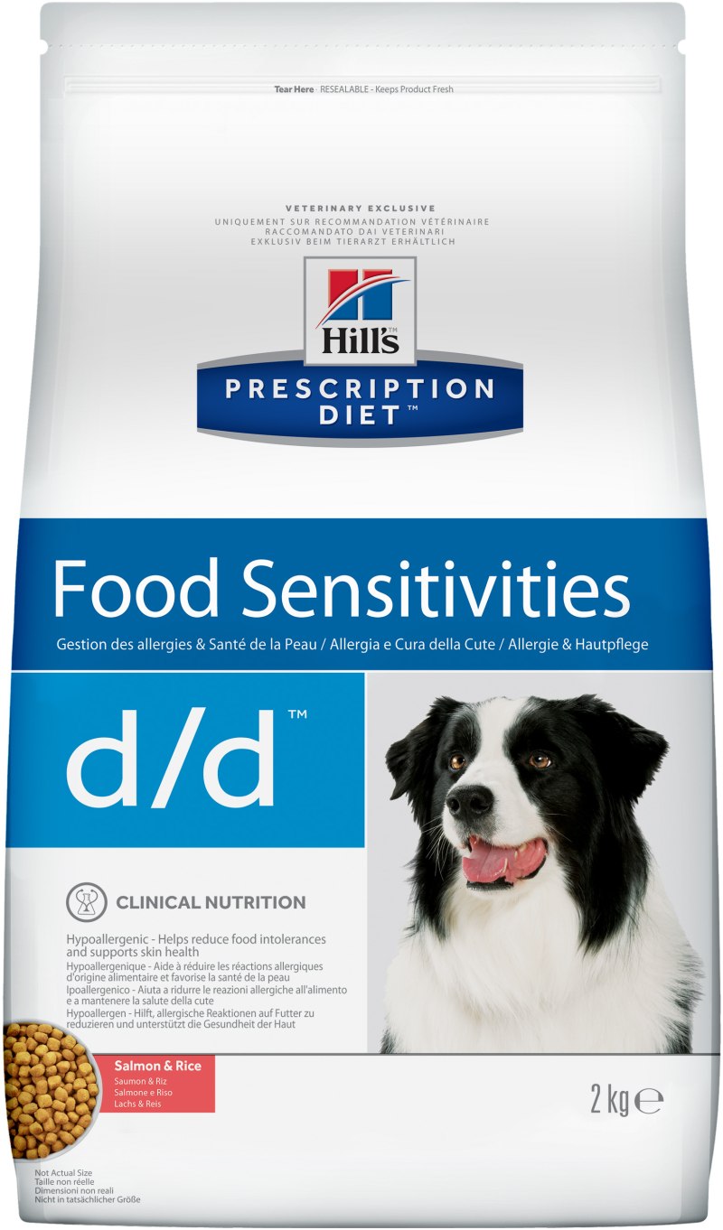 Hill's Prescription Diet d/d food sensitivities корм для собак с уткой и рисом