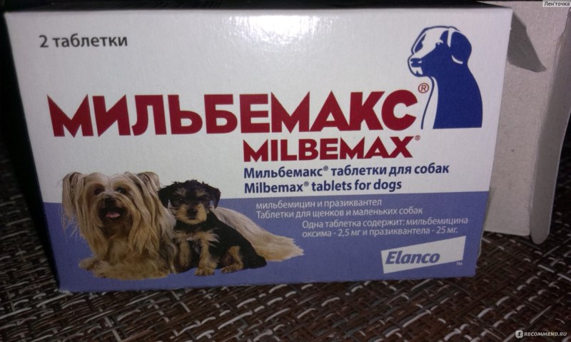 Elanco Мильбемакс антигельминтик для щенков и маленьких собак