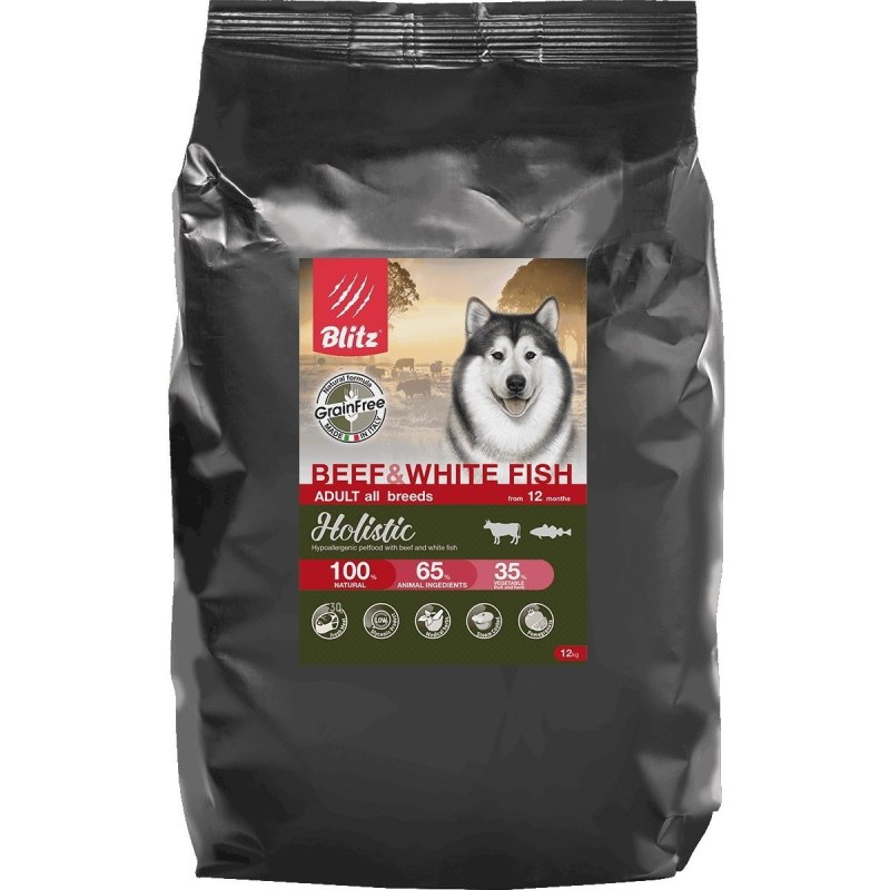 Корм для собак Blitz (2 кг) Adult Dog Lamb & Rice all Breeds Dry
